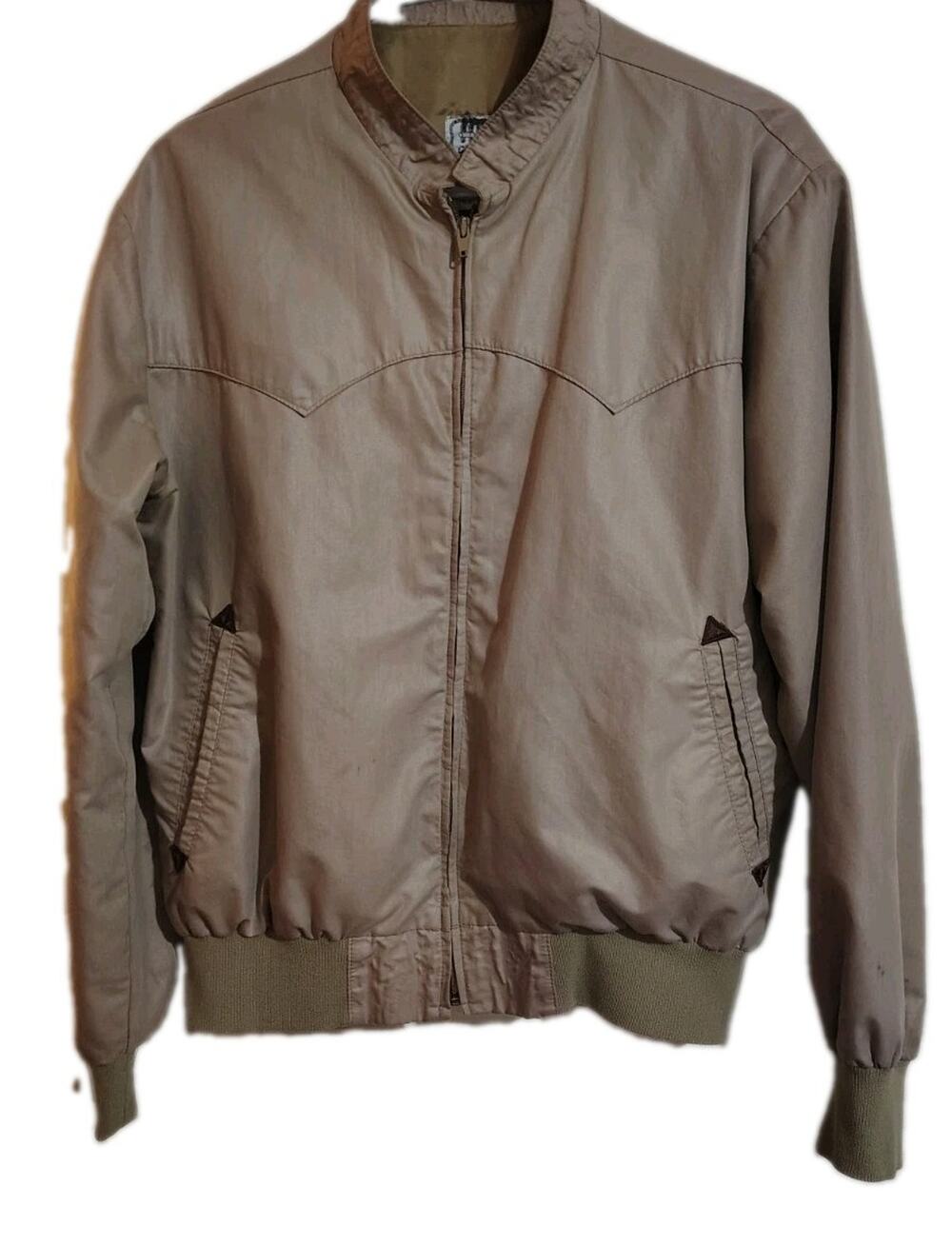 H Bar C California Ranchwear Jacket Beige Vintage Western Large L Ladies Coat